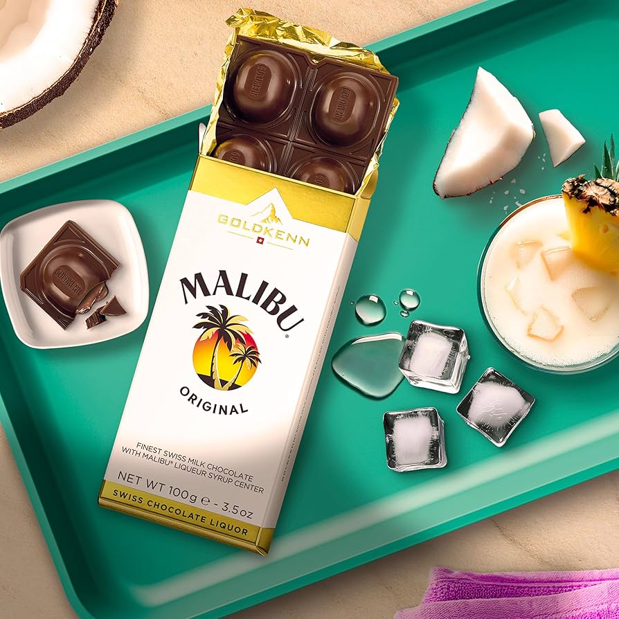 Goldkenn Swiss Milk Chocolate with Malibu 100g