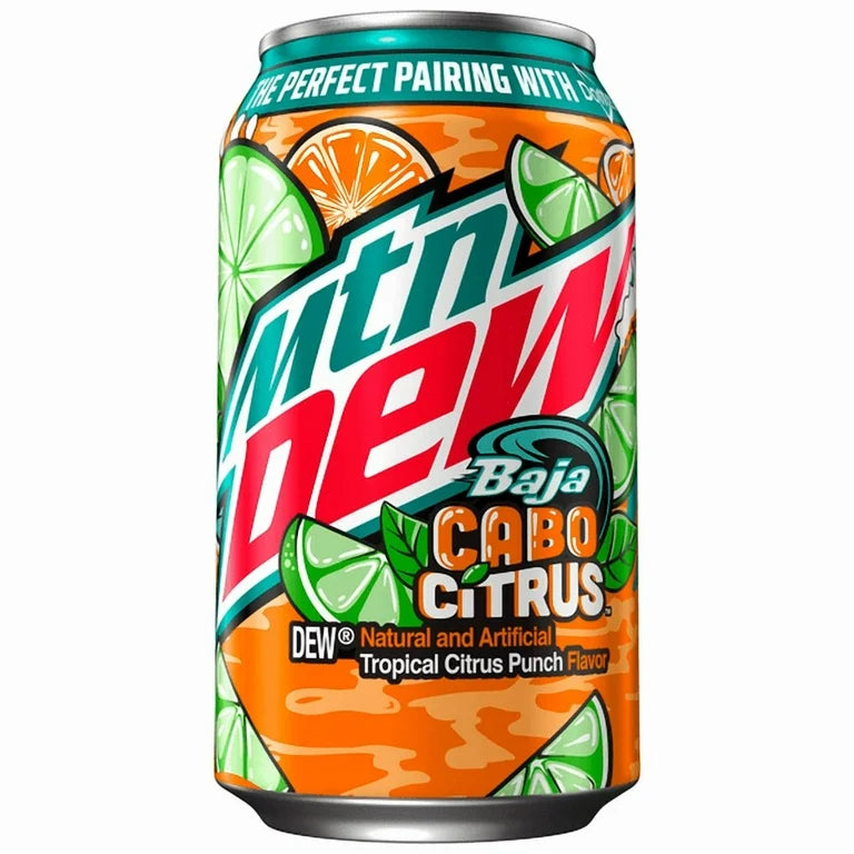 Mountain Dew Baja Cabo Tropical Citrus Punch 355ml