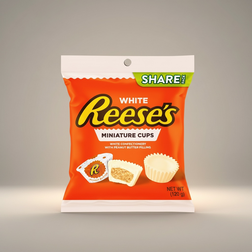 Reese’s White Chocolate & Peanut Butter Miniature Cups 120g