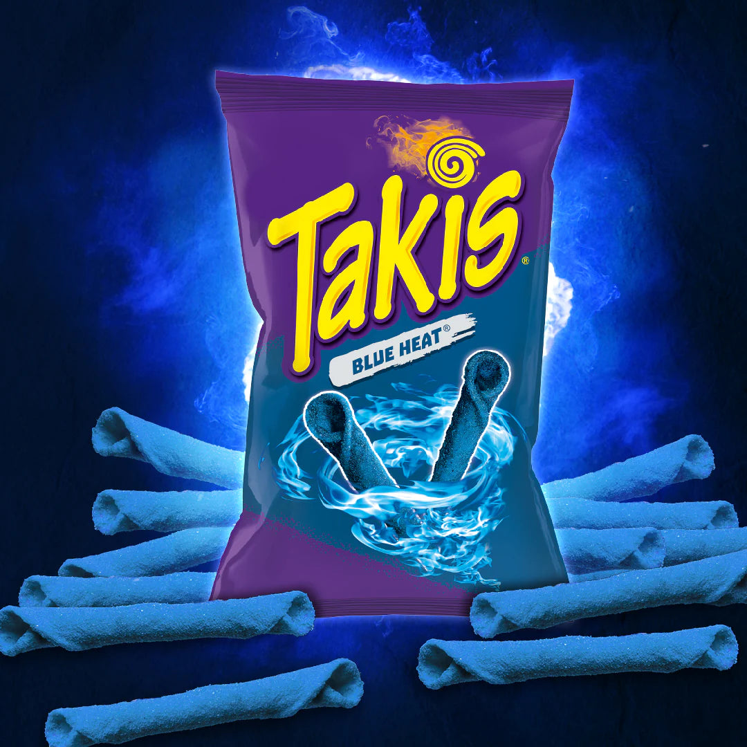 Takis Blue Heat Tortilla Crisps Corn Chips Snack 90g Bag