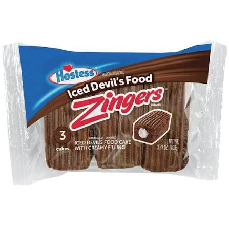 Hostess Zingers Chocolate 3 Pack 108g