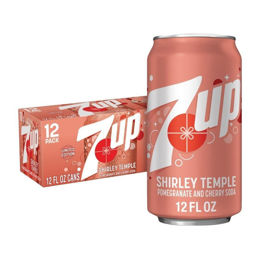7up Shirley Temple Pomegranate & Cherry Soda 355ml