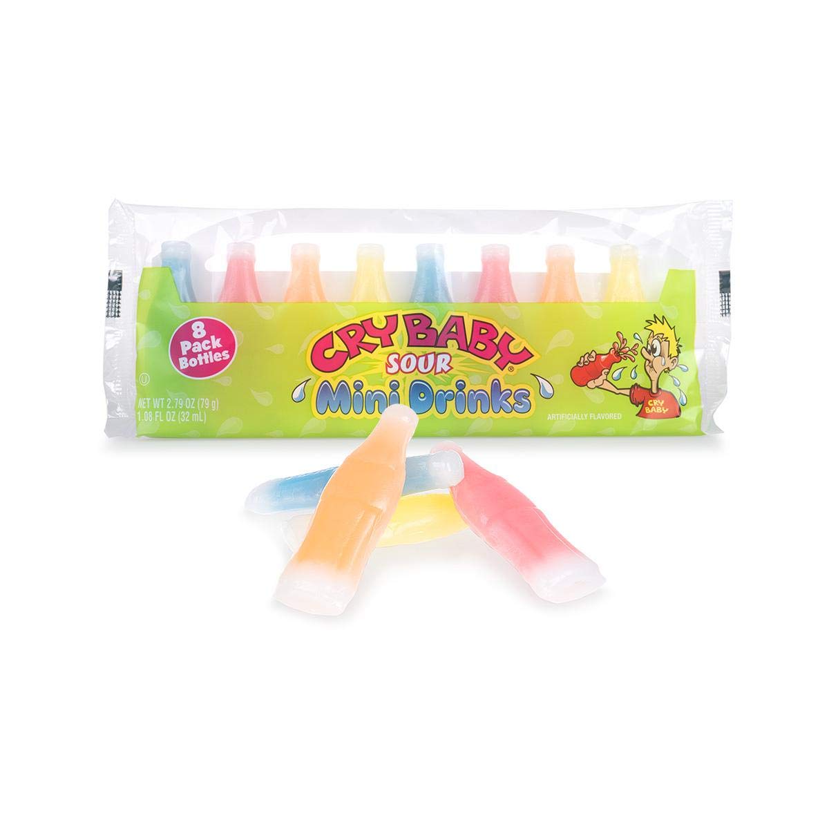 Cry Baby Sour Mini Drinks in Wax 8Pk