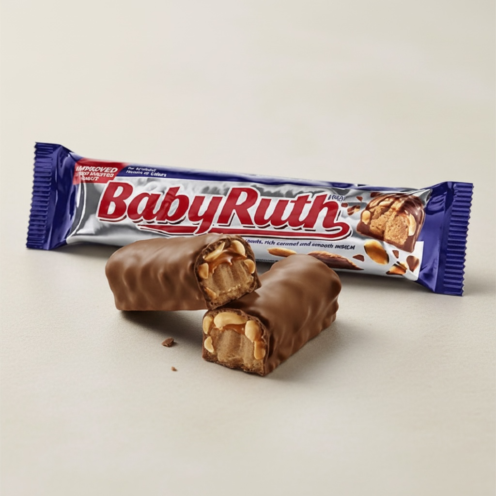 Baby Ruth Peanuts Caramel Nougat Chocolate Bar 53.8g