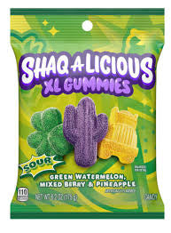 SHAQ-A-LICIOUS XL Gummies Sour Chewy Candy 175g