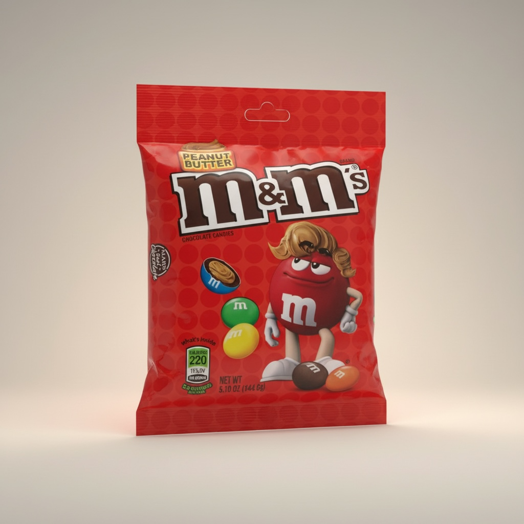 M&M's M&Ms USA Peanut Butter Chocolate Candies 144.6g