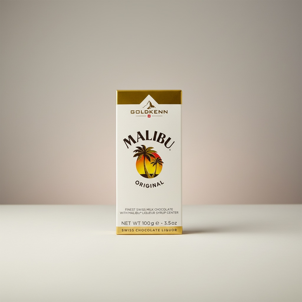 Goldkenn Swiss Milk Chocolate with Malibu 100g