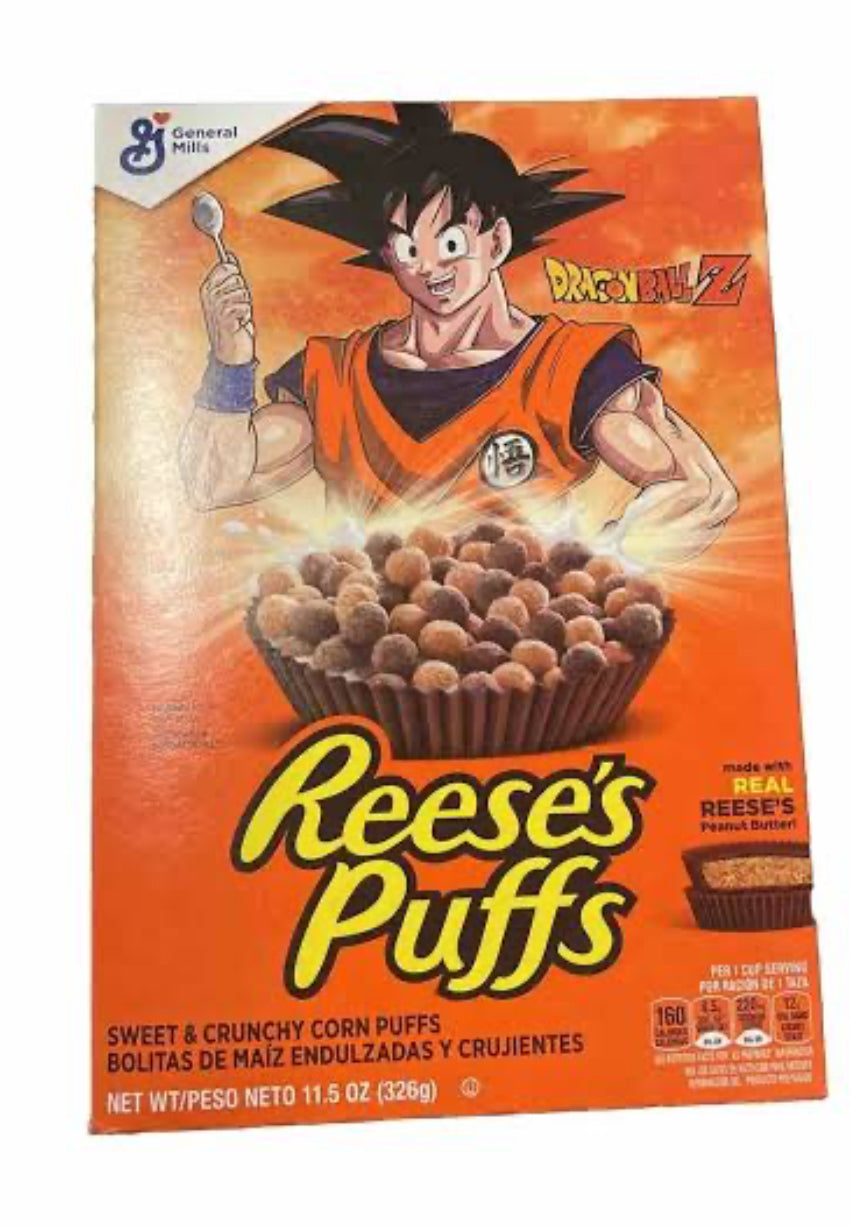 Reese’s Puffs Cereal Dragon Ball Z Limited Edition 326g – The Lolly Barn