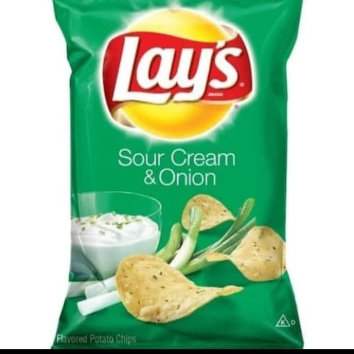 Lay's Lays Sour Cream & Onion Flavored Potato Chips Crisps 184g