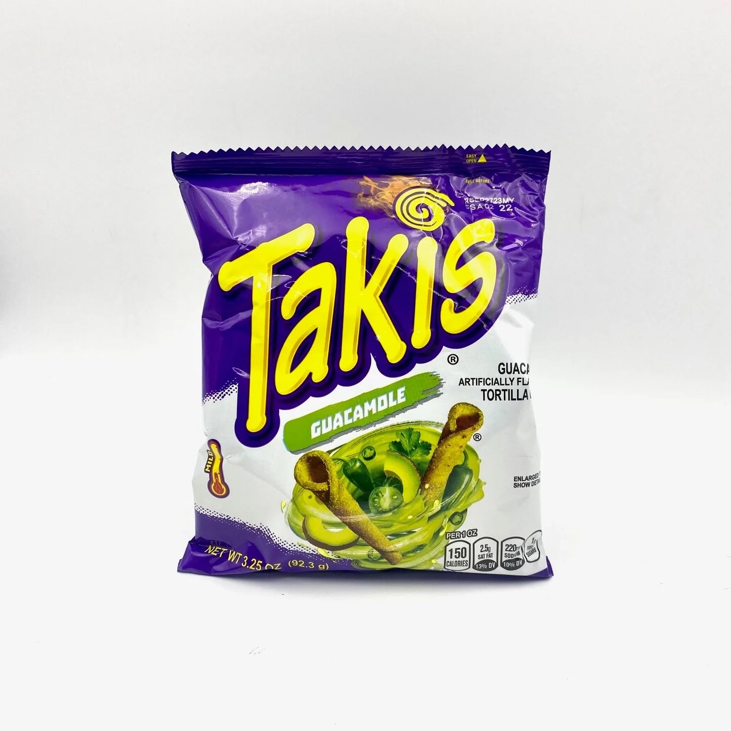 Takis Guacamole Flavored Tortilla Chips 92.3g Bag