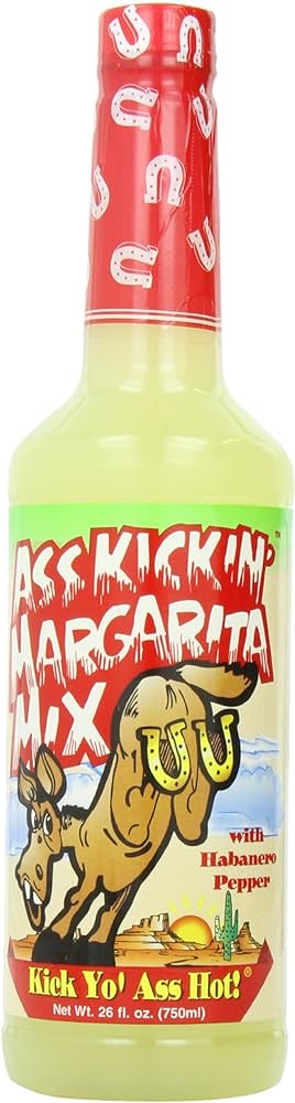 Ass Kickin' Habanero Margarita Mix Kick Yo Ass Hot 750ml