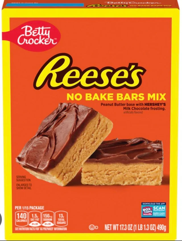 Betty Crocker Reese's No Bake Bars Mix 490g