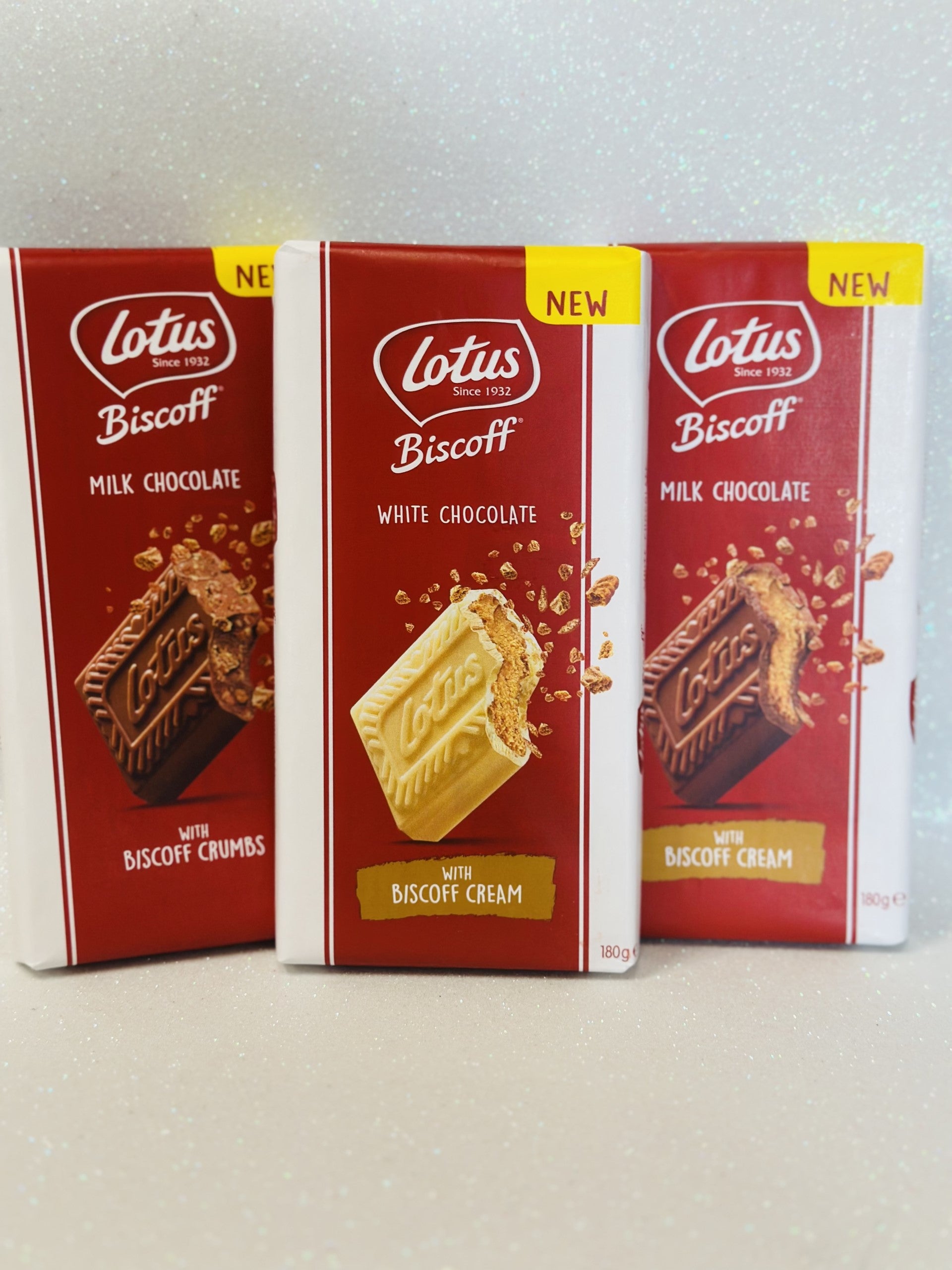 NEW Lotus Biscoff White Chocolate Block With Biscoff Cream 180g