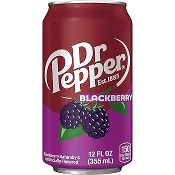 Dr Pepper Blackberry Soft Drink Can 355ml