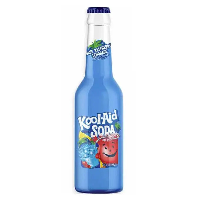 Kool-Aid Blue Raspberry Lemonade Soda Glass Bottle 355ml