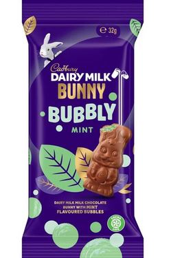 Cadbury Dairy Milk Bunny Bubbly Mint 32g BBD: 01/06/25