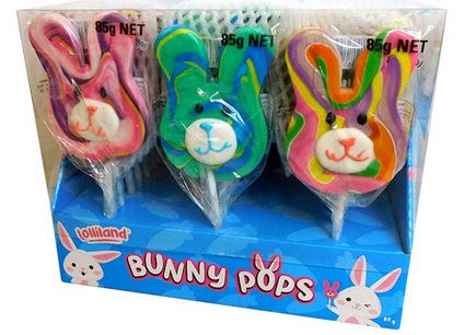 Rainbow Bunny Lollipops 85g (1pc)