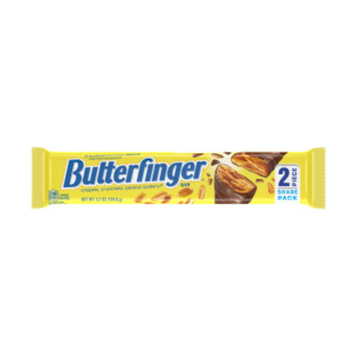 ﻿Nestle Butterfinger Peanut Buttery Chocolate Bar Share Size 104.8g BBD: 04/03/24