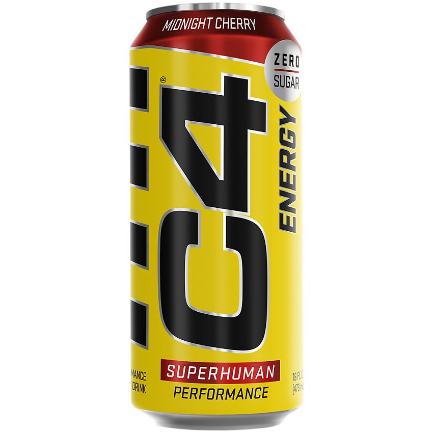 C4 Cellucor Energy Drink Midnight Cherry Flavour Zero Sugar RTD 473ml