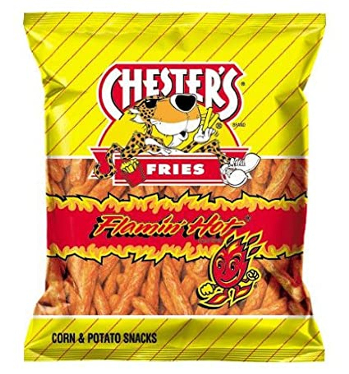 Chester's Fries Flamming Hot Corn Snacks 70.8g Bag