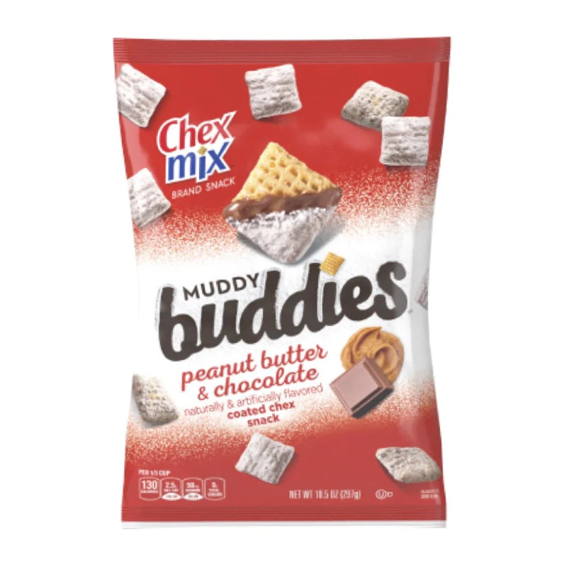 Chex Mix Muddy Buddies Peanut Butter & Chocolate Coated Chex Snack 297g