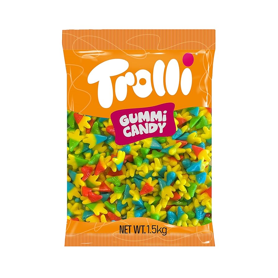 Trolli Gummi Gummy Chicken Feet Lollies Candy Gluten Free Bulk Bag 1.5kg