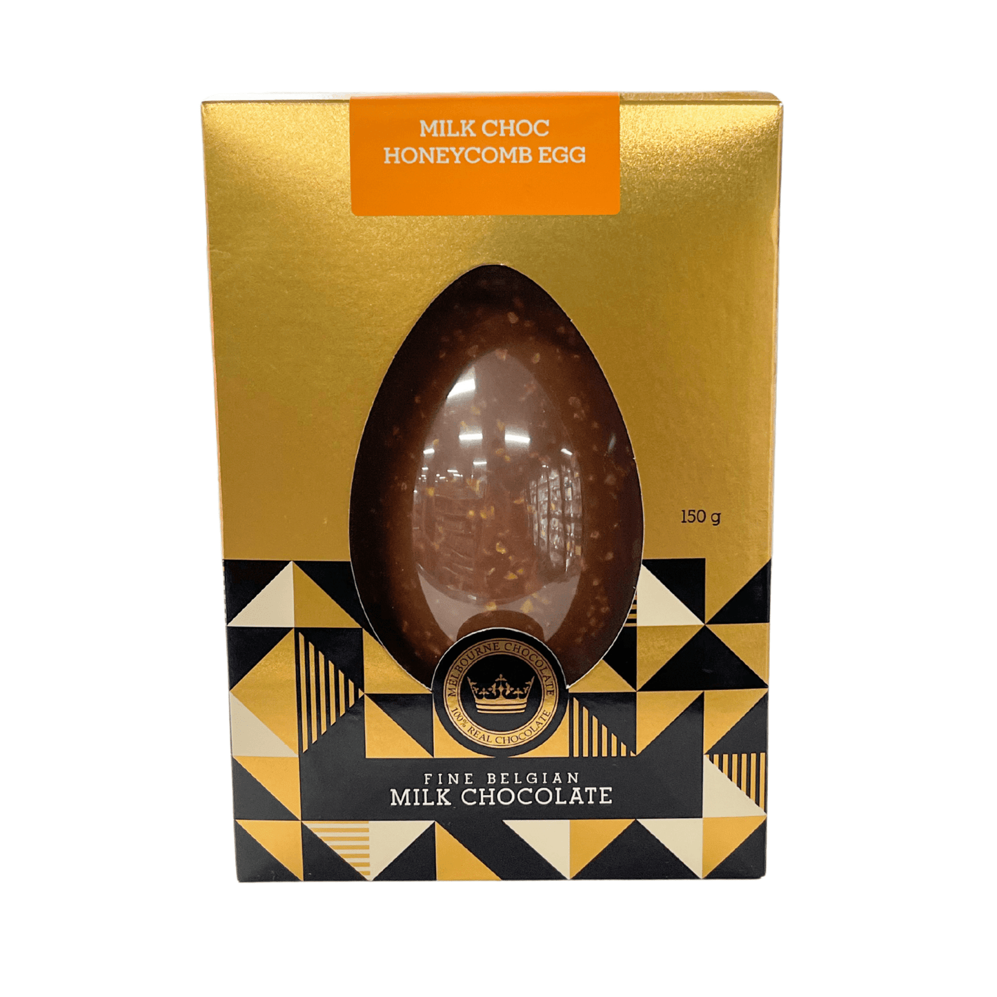 Fine Belgian Melbourne Chocolate Milk Chocolate Honeycomb Egg 150g BBD: 30th June 2024