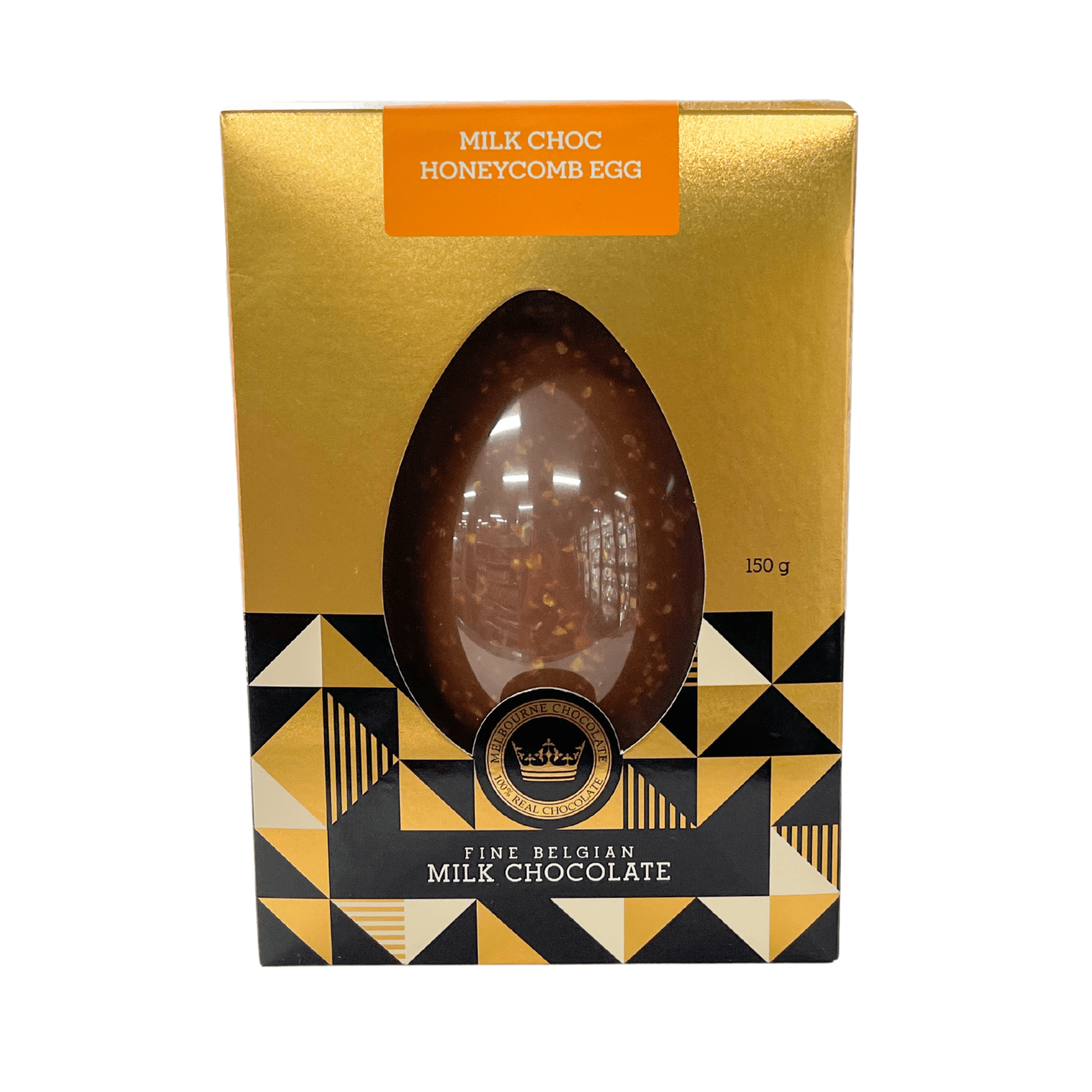 Fine Belgian Melbourne Chocolate Milk Chocolate Honeycomb Egg 150g BBD: 30th June 2024