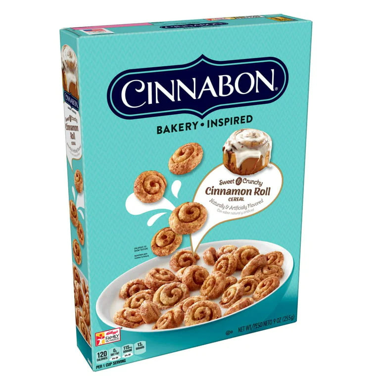 USA Kellogg's Cinnabon Breakfast Cereal 247g BBD: 22/06/24