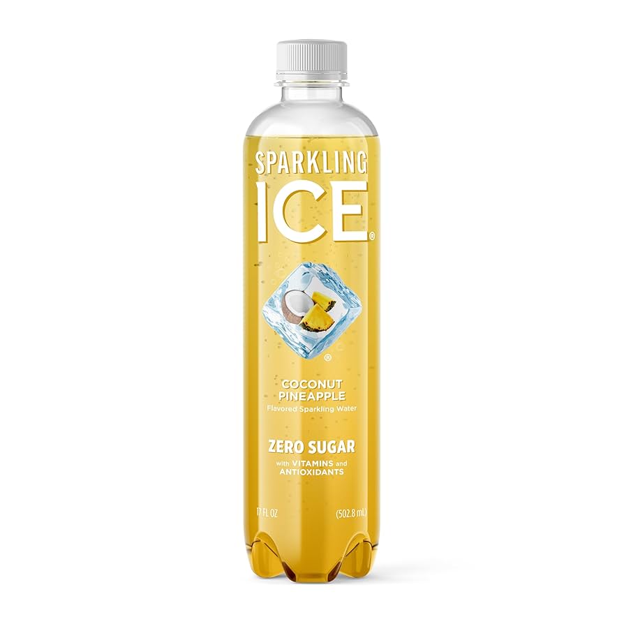 Sparkling Ice Coconut Pineapple Flavoured Sparkling Water Zero Sugar Bottle 502.8ml