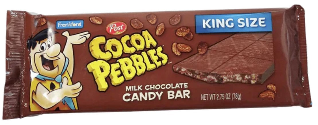 Post Flintstones Cocoa Pebbles Milk Chocolate Candy Bar King Size 78g