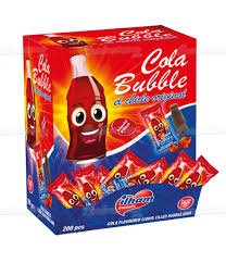 Ilham Sweets Cola Bottle Bubble Gum Cola Liquid Filled Gluten Free 6g