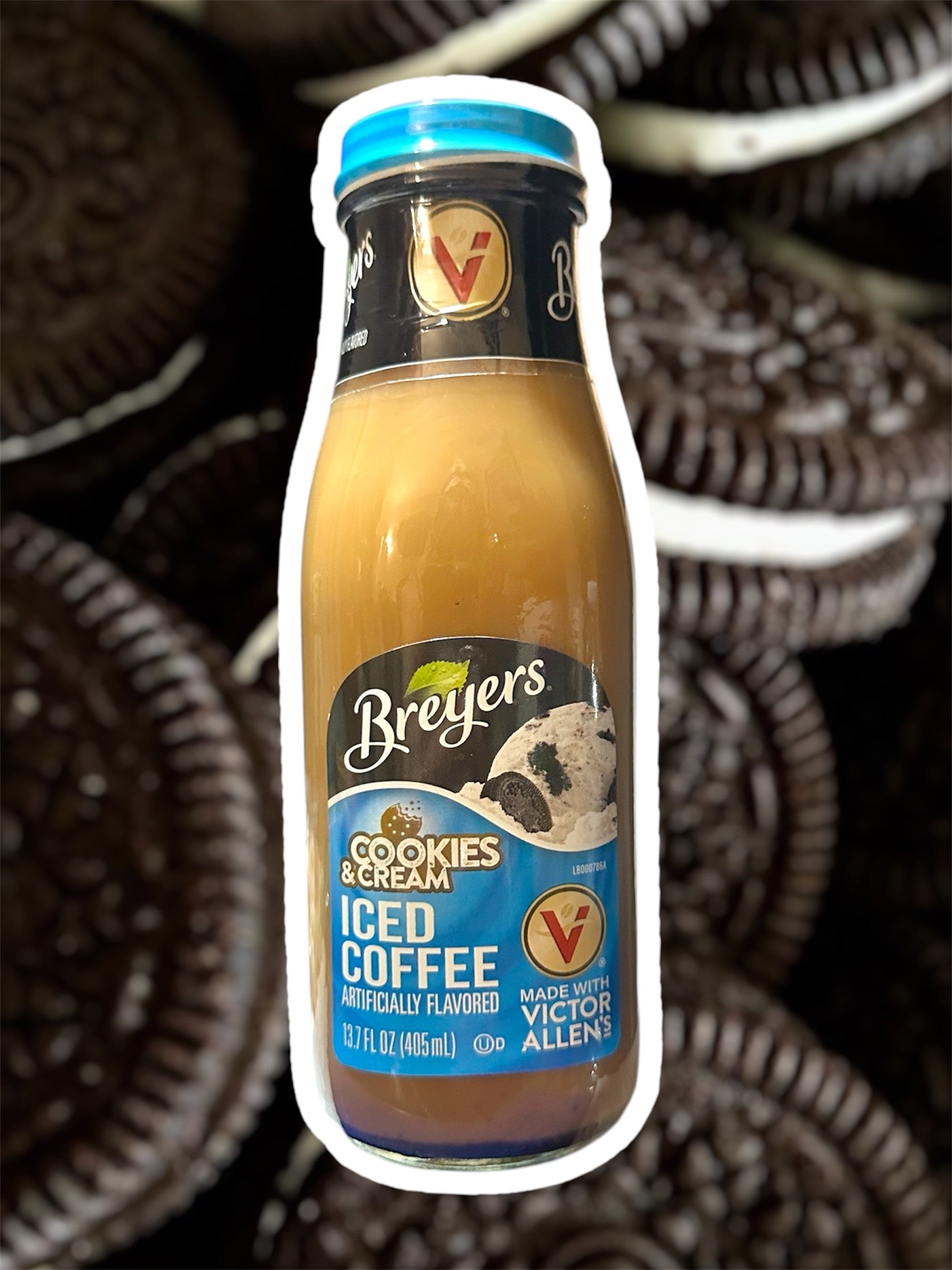 Cookies & Cream Iced Coffee Glass Bottle 405ml