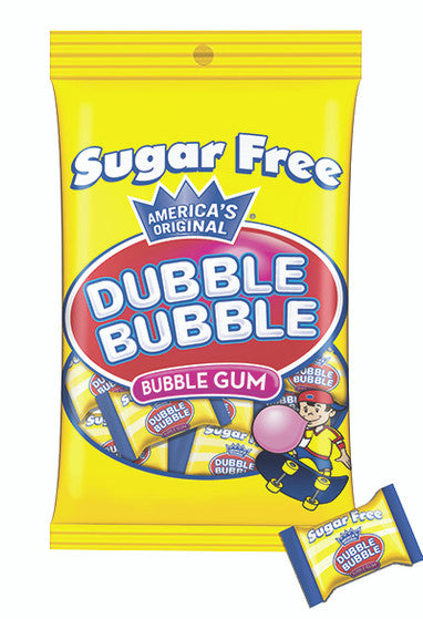 Dubble Bubble Wrapped Bubble Gum Sugar Free 92g