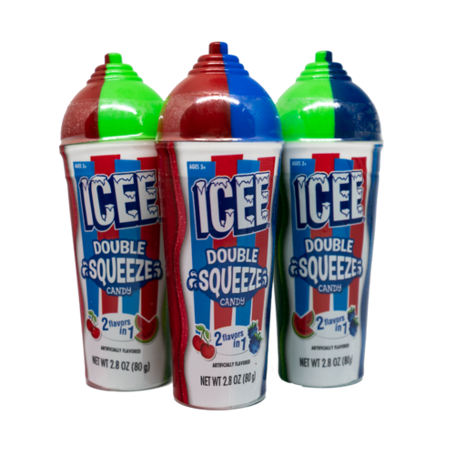 Icee Double Squeeze Candy 80g 2 Flavours In 1 The Lolly Barn 6864