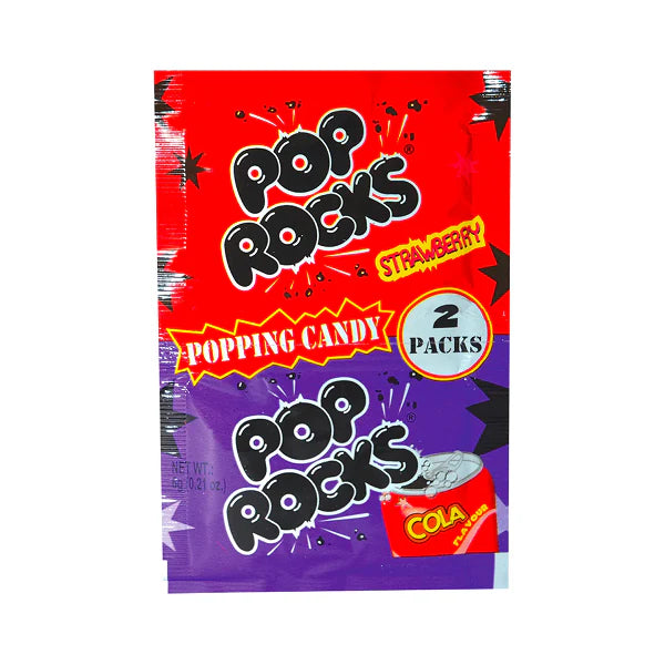 Pop Rocks Popping Candy Duo Strawberry and Cola twin Pack 6g