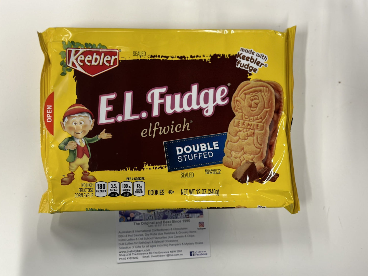 Keebler E.L. Fudge Elfwich Double Stuffed Chocolate Biscuits 340g BBD: 01/04/24