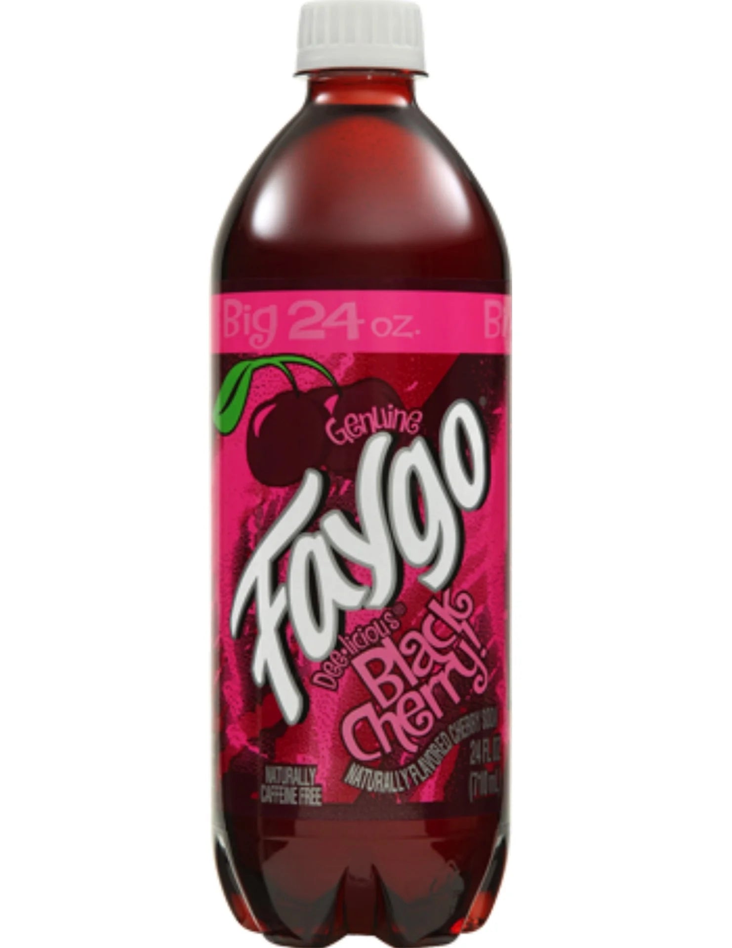 Faygo Black Cherry Flavoured Soft Drink Soda Bottle 680ml