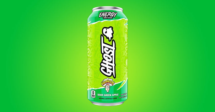 Ghost Warheads Sour Green Apple Energy Drink RTD No Sugar Gluten Free