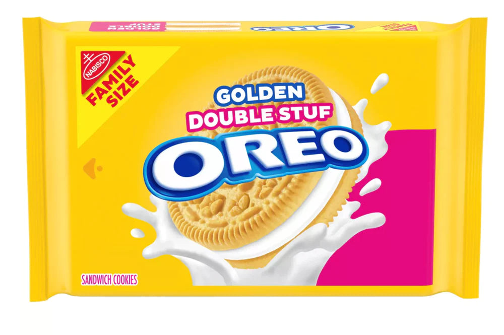 Oreos Golden Double Stuff Sandwhich Oreos Cookies Biscuits 397g BBD: 25/3/24