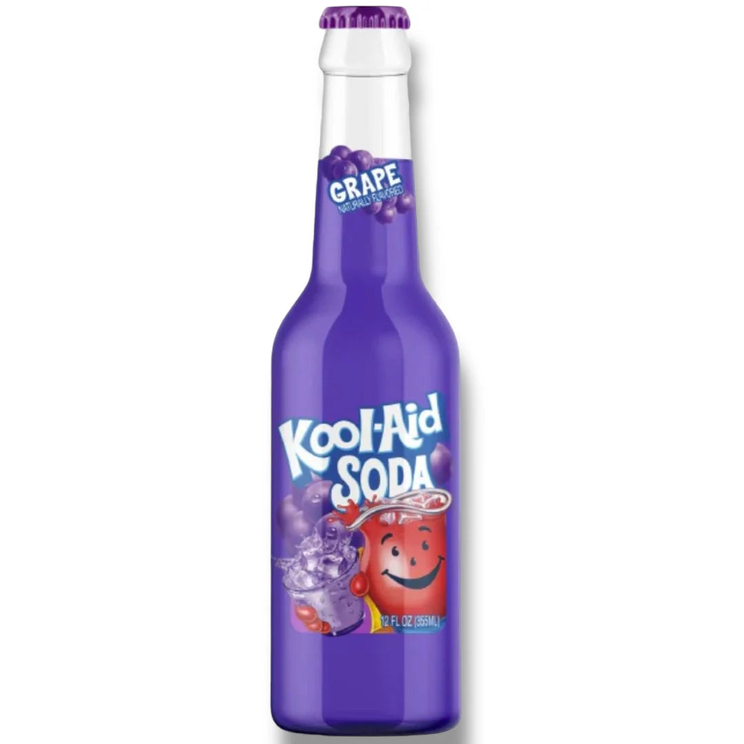 Kool-Aid Grape Flavoured Soda Glass Bottle 355ml