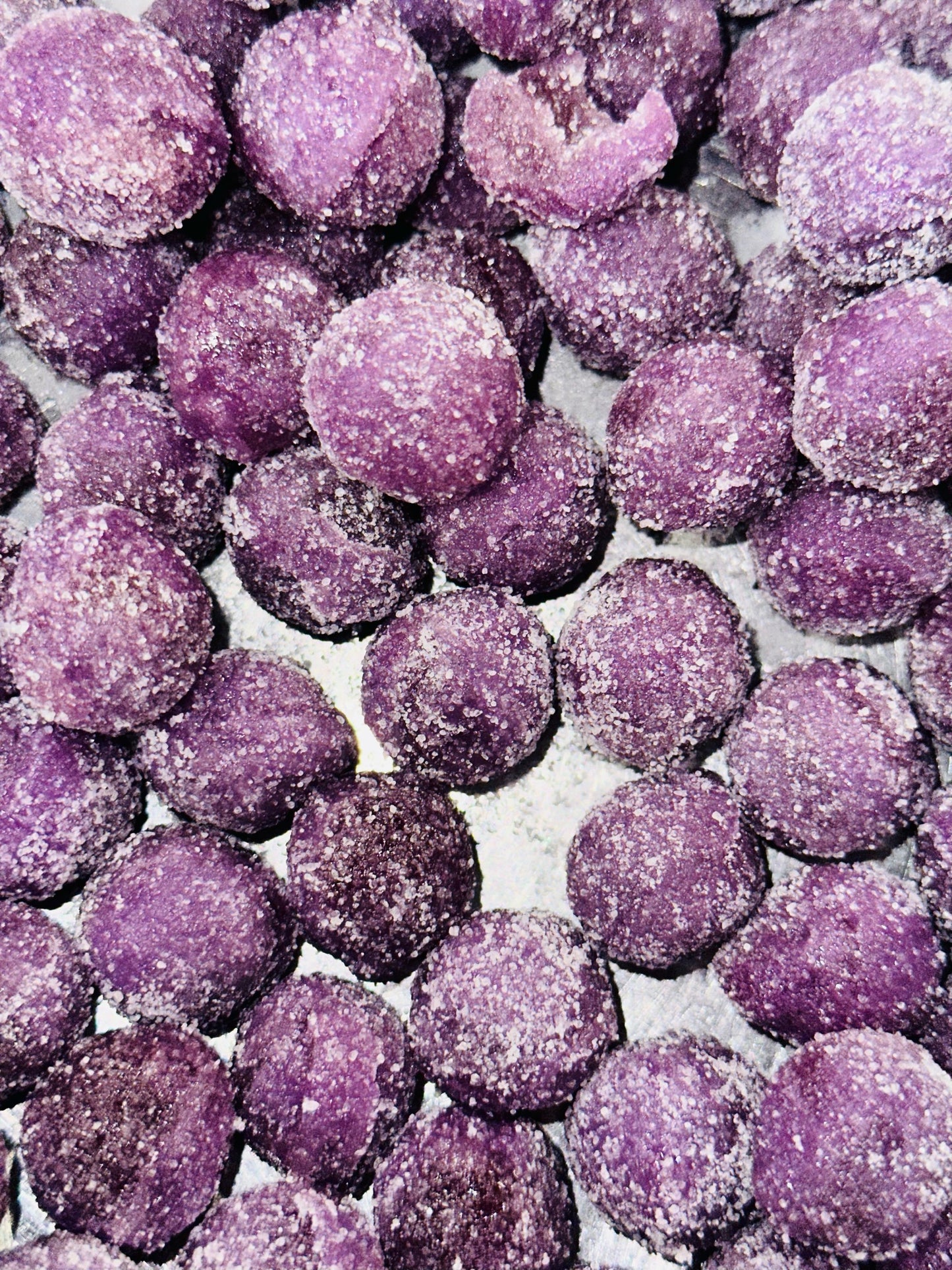 Mega Sour Grape Flavoured Sour Balls Hard Candy Gluten Free 150g