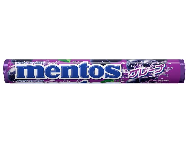 Mentos Grape Chewy Dragees Roll 40g