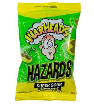 Warheads Hazards Super Sour Gummies Lemon & Orange 45g