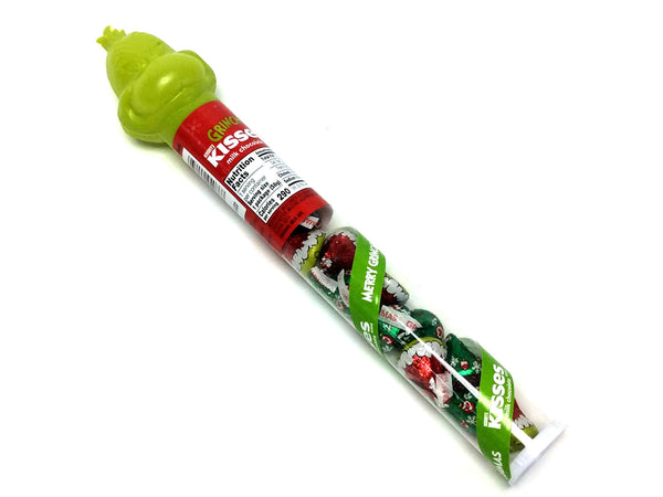 HERSHEY'S Kisses Grinch Filled Chocolate Candy Tube Gluten Free 58g