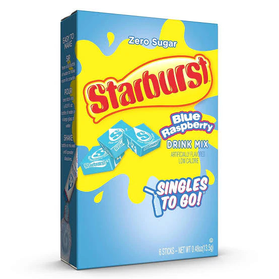 Starburst Blue Raspberry Drink Mix Zero Sugar 16.6g