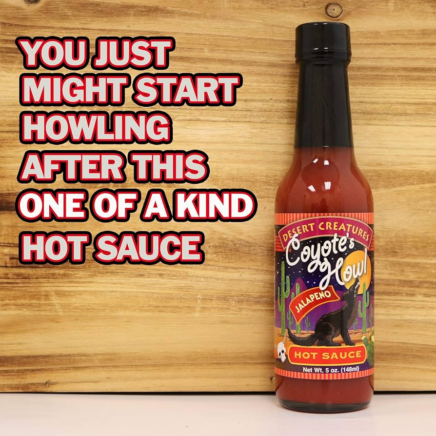 Desert Creatures Coyote's How Jalapeno Hot Sauce 148ml