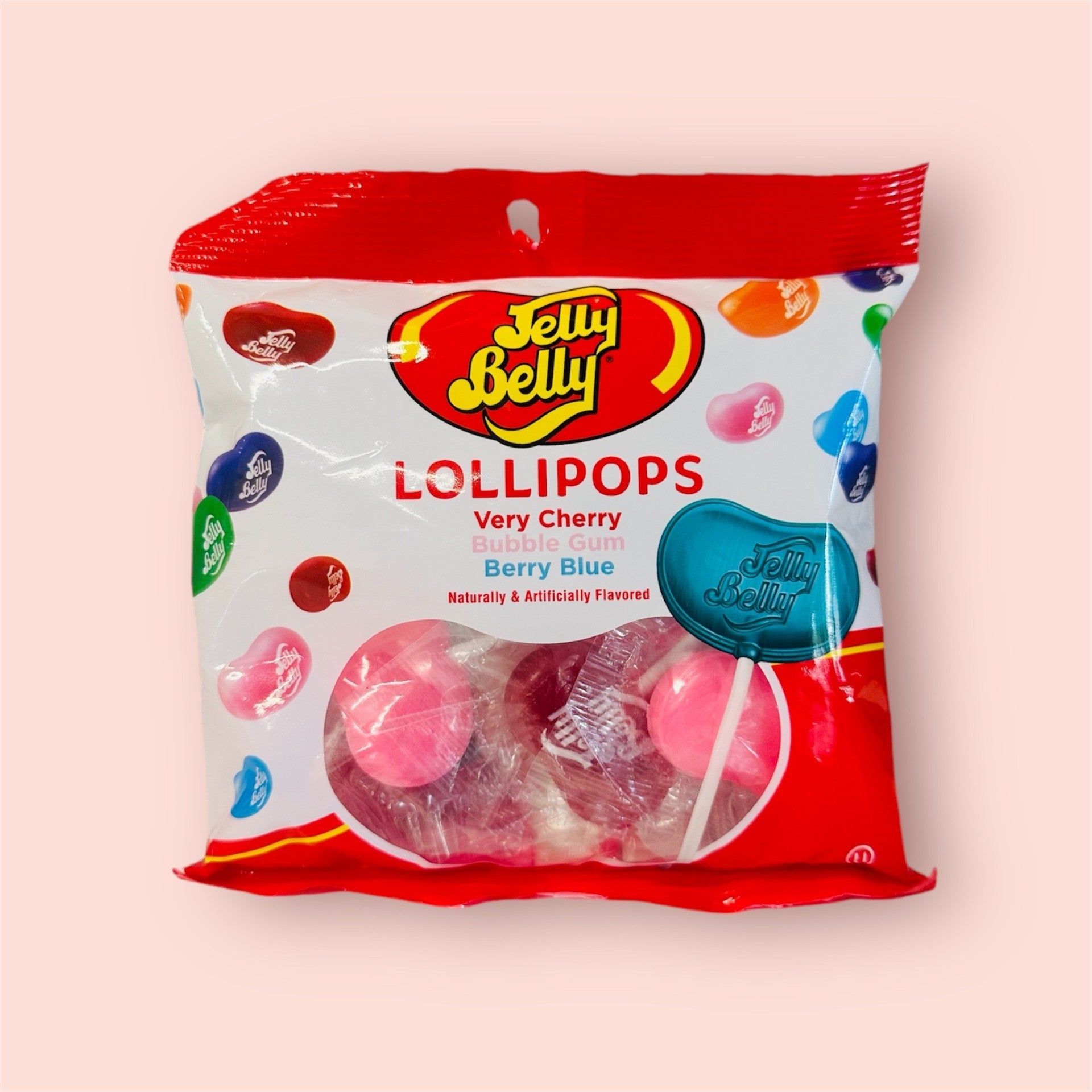 Jelly Belly Lollipops 3 Flavours Bag 85g