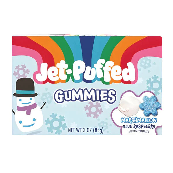 Jet-Puffed Gummies Marshmallows Blue Raspberry Theatre Box 85g