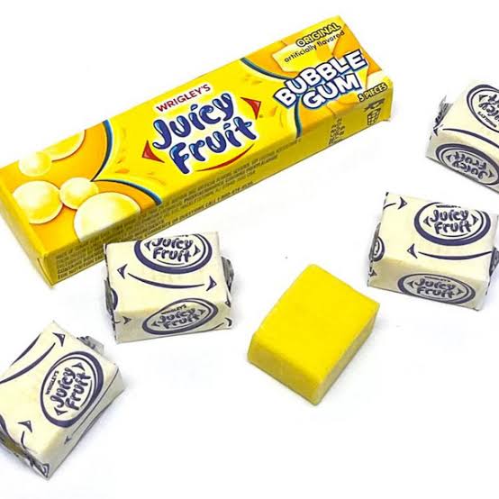 Juicy Fruit Original Flavour Bubblegum Chewing Gum 5 Pieces